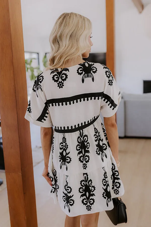 Resort Chic Mini Dress in Cream sold by Impressions product image thumbnail 4