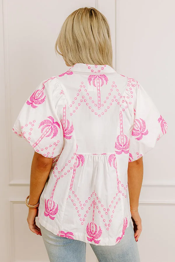 Palms Away Embroidered Top sold by Impressions product image thumbnail 5