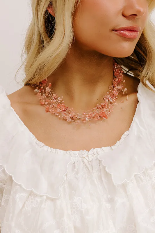Simply Sweet Layered Necklace in Blush sold by Impressions