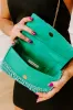 Vacay Mode Embellished Purse in Turquoise sold by Impressions