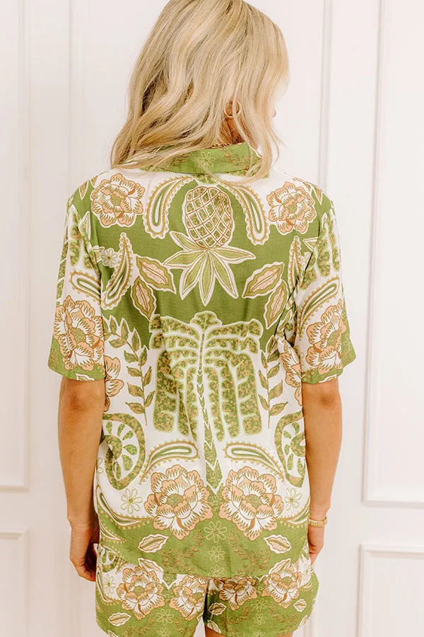 Cabana Cutie Floral Button Up sold by Impressions product image thumbnail 3