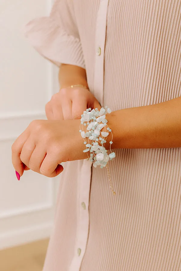 Final Touch Layered Bracelet in Light Blue sold by Impressions