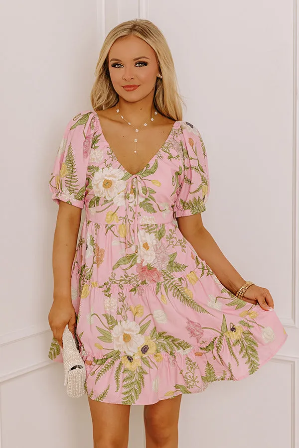 Botanical Dreams Floral Mini Dress sold by Impressions