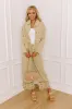 The Clara Eyelet Denim Jacket in Light Martini Olive sold by Impressions