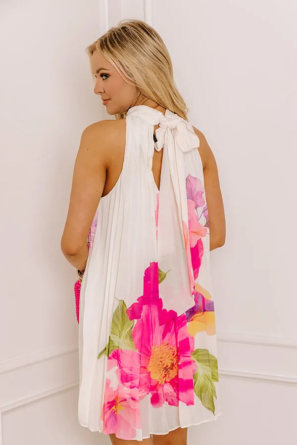 Love At First Bloom Pleated Mini Dress sold by Impressions product image thumbnail 5