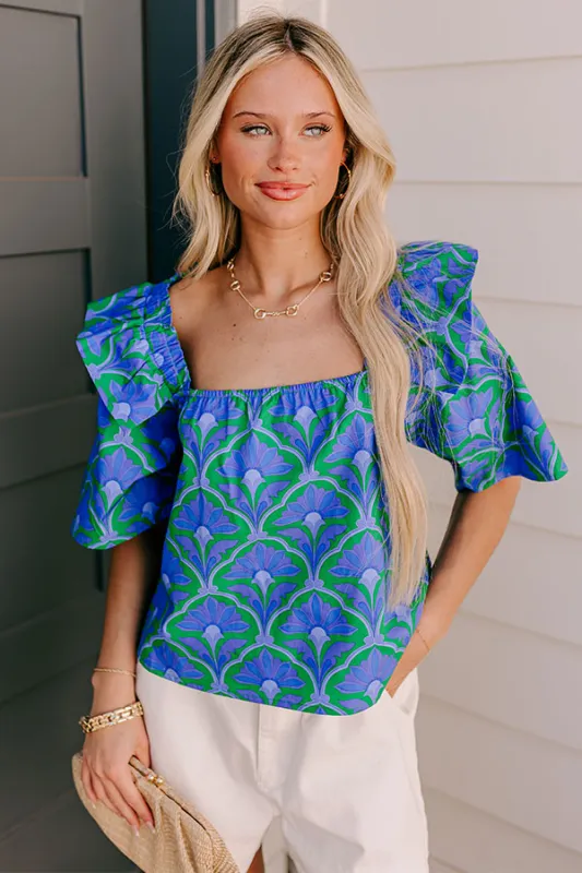 Charmed Feeling Floral Top sold by Impressions