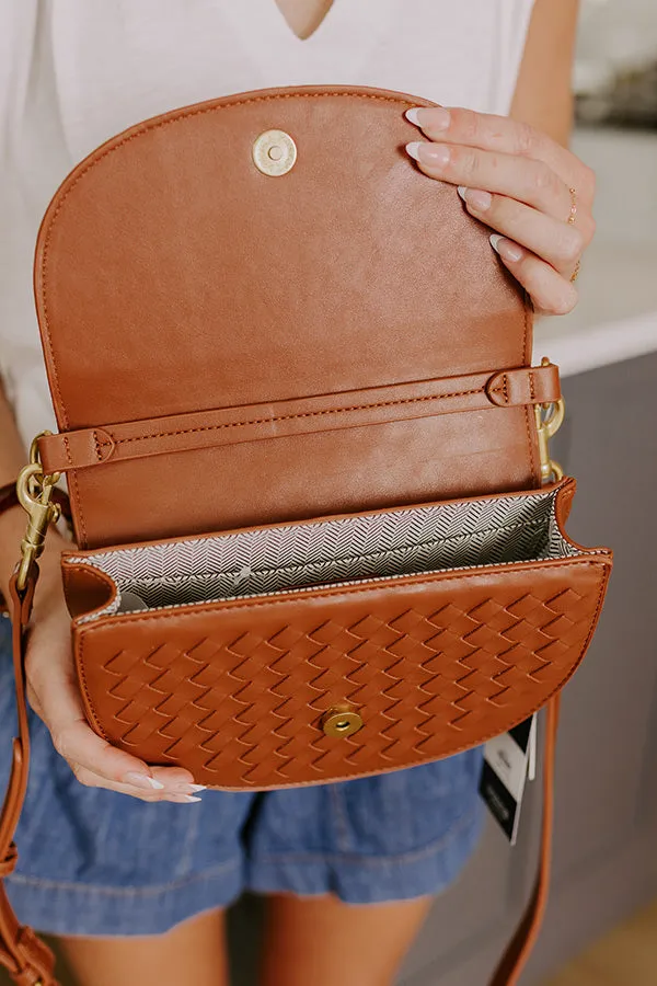 First Stop To Fabulous Faux Leather Woven Purse in Brown sold by Impressions product image thumbnail 4