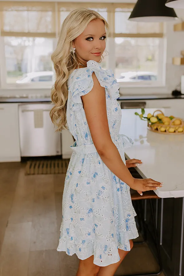 Charmed Evening Eyelet Mini Dress sold by Impressions product image thumbnail 4