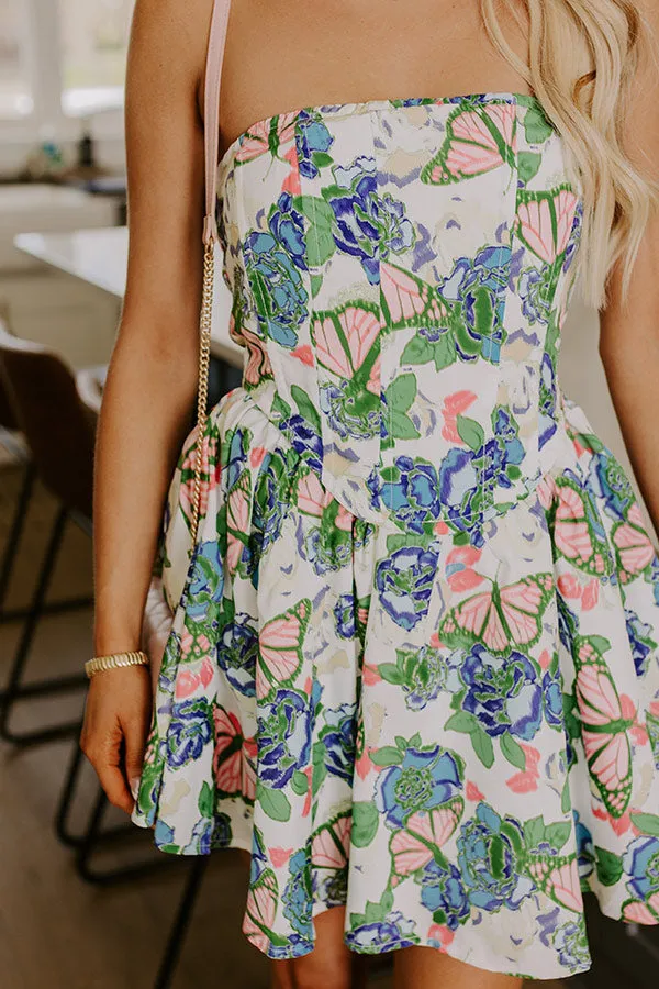 Butterfly Feels Floral Mini Dress sold by Impressions product image thumbnail 4