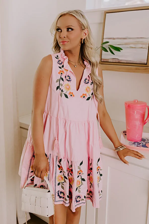 Graceful Smile Floral Embroidered Mini Dress sold by Impressions product image thumbnail 5