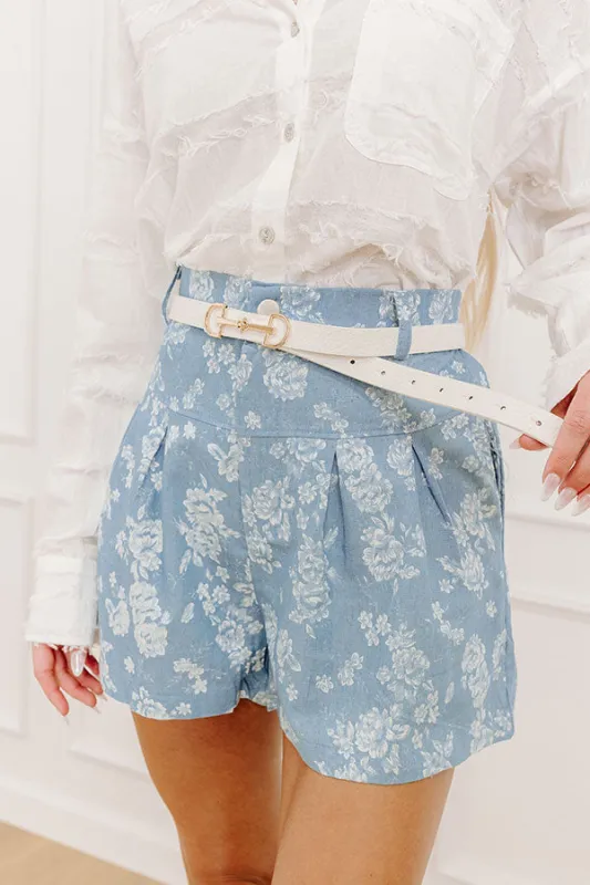 Casual Moment Faux Leather Belt in White sold by Impressions