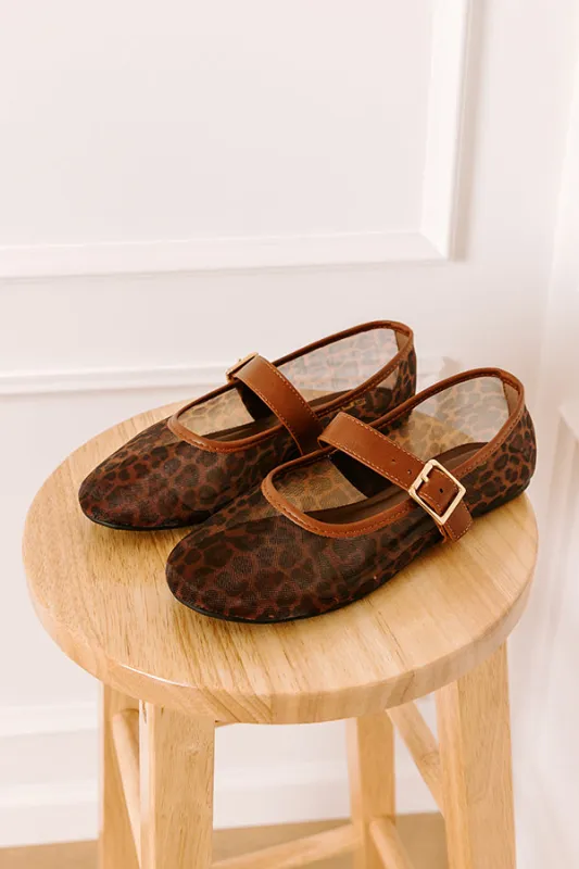 The Savannah Mesh Flats in Leopard sold by Impressions