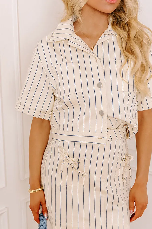 Yacht Party Stripe Denim Top sold by Impressions product image thumbnail 2