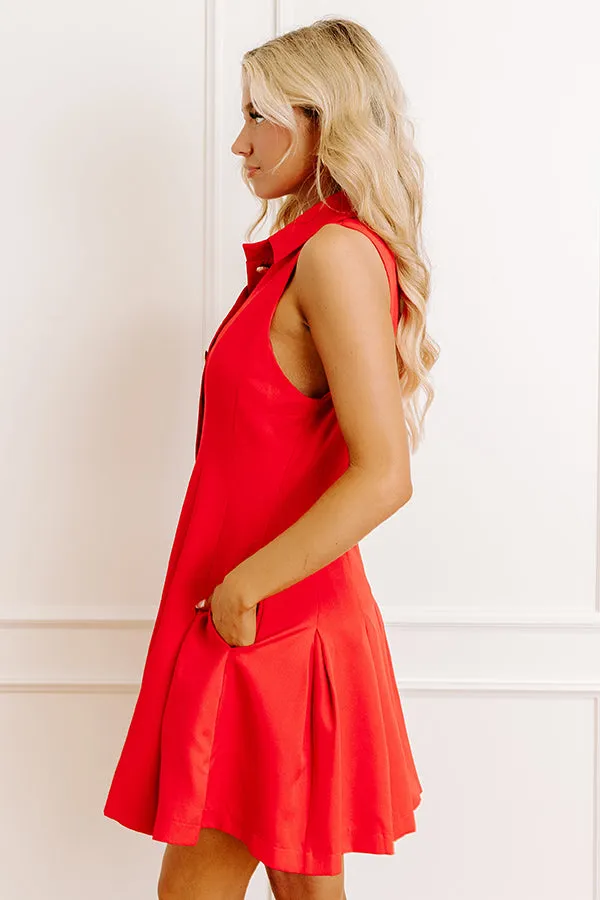 Uptown Girl Button Down Mini Dress sold by Impressions product image thumbnail 4