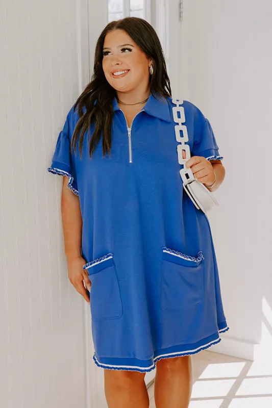 Everyday Ease Ruffled Mini Dress Curves sold by Impressions