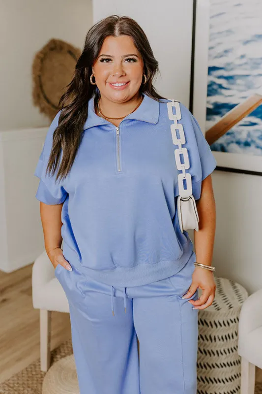 Easygoing Quarter Zip Top Curves sold by Impressions