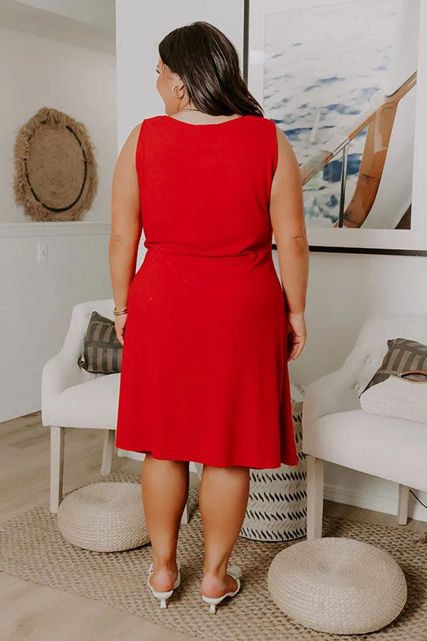 Block Party Chic Front Tie Mini Dress Curves sold by Impressions product image thumbnail 4