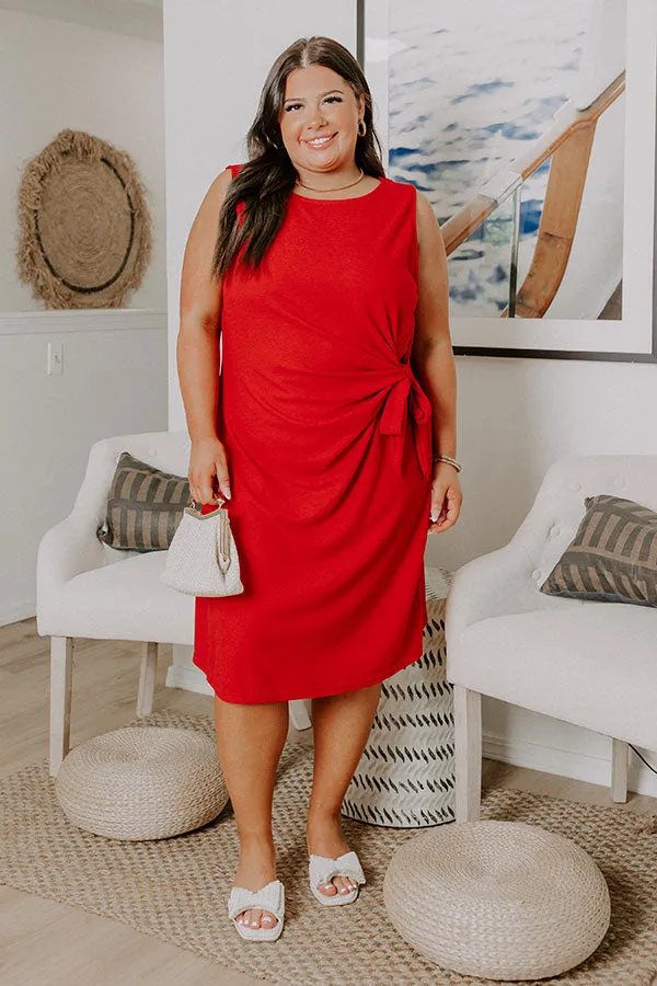 Block Party Chic Front Tie Mini Dress Curves sold by Impressions