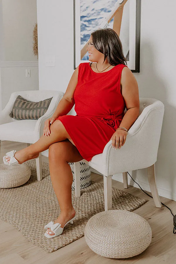 Block Party Chic Front Tie Mini Dress Curves sold by Impressions product image thumbnail 5