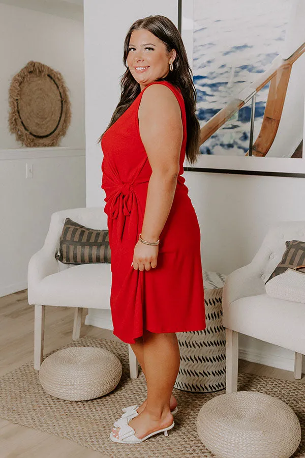 Block Party Chic Front Tie Mini Dress Curves sold by Impressions product image thumbnail 3