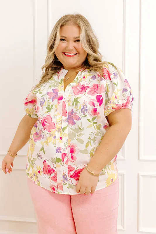 Gleaming Smile Floral Top Curves sold by Impressions