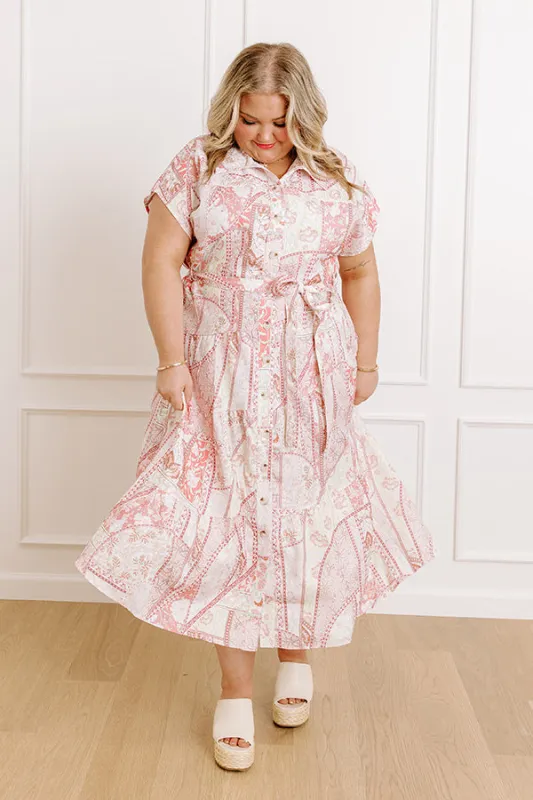 Radiant Garden Floral Maxi Dress Curves sold by Impressions