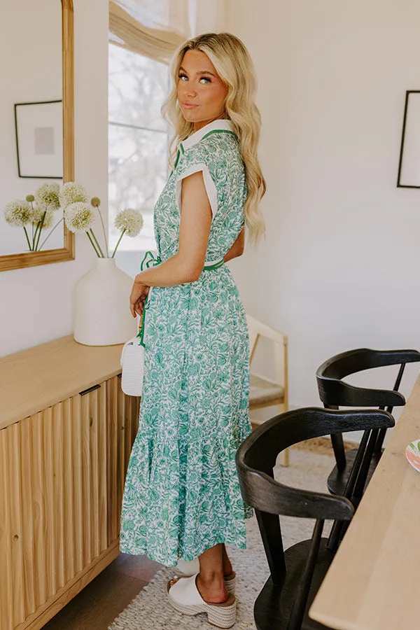 Napa Valley Vacay Floral Midi Dress sold by Impressions product image thumbnail 5