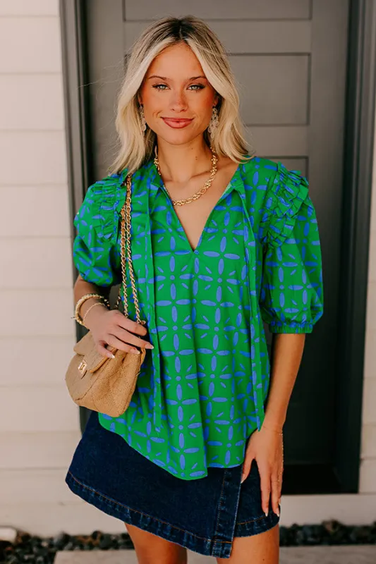 Polished Perfection Floral Top sold by Impressions