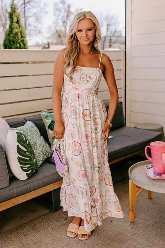 On Holiday Maxi Dress in White sold by Impressions