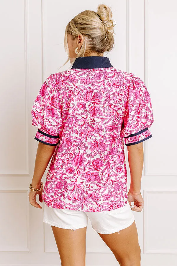 Sonoma Charm Floral Top in Pink sold by Impressions product image thumbnail 4