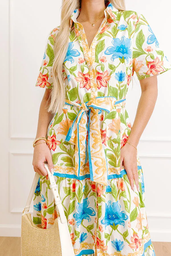 Blossom Avenue Button Down Midi Dress sold by Impressions product image thumbnail 3