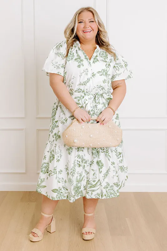 Dreamy Evenings Floral Midi Dress Curves sold by Impressions