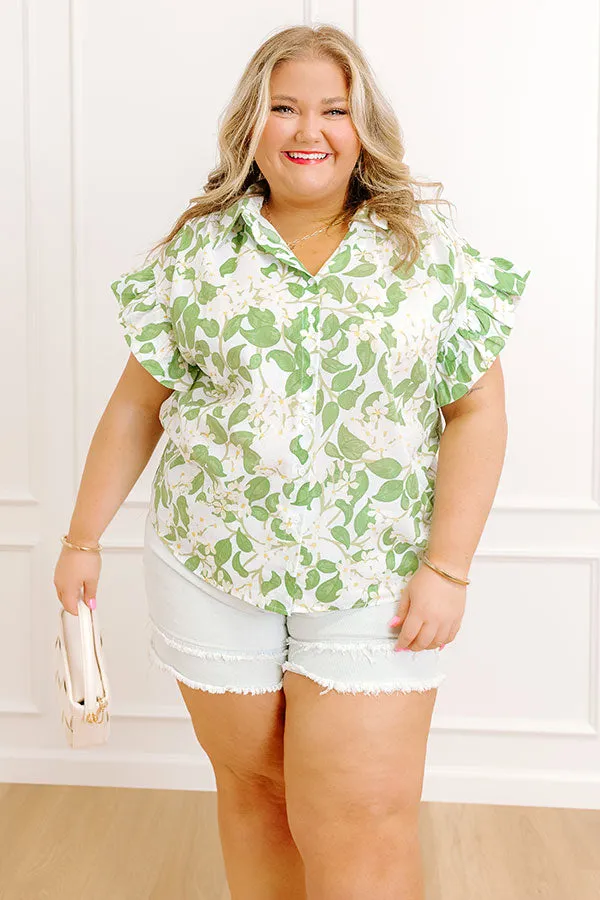 Honeysuckle Fields Floral Button Up Curves sold by Impressions