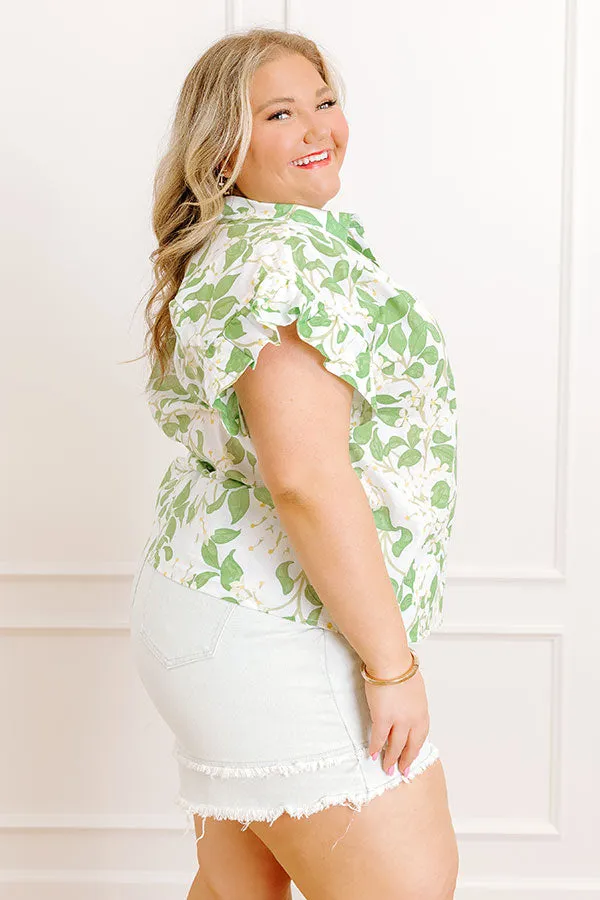 Honeysuckle Fields Floral Button Up Curves sold by Impressions product image thumbnail 3