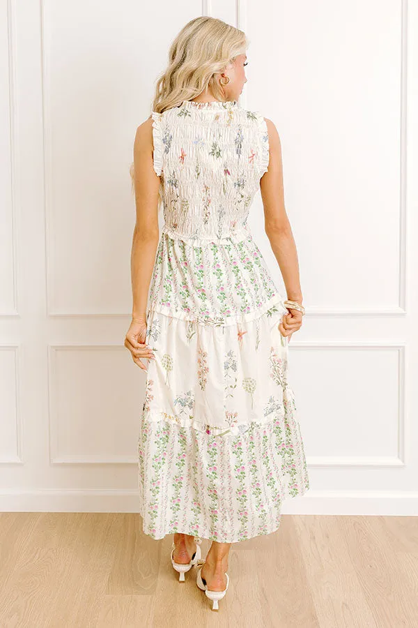 Wildflower Meadows Smocked Midi Dress sold by Impressions product image thumbnail 4