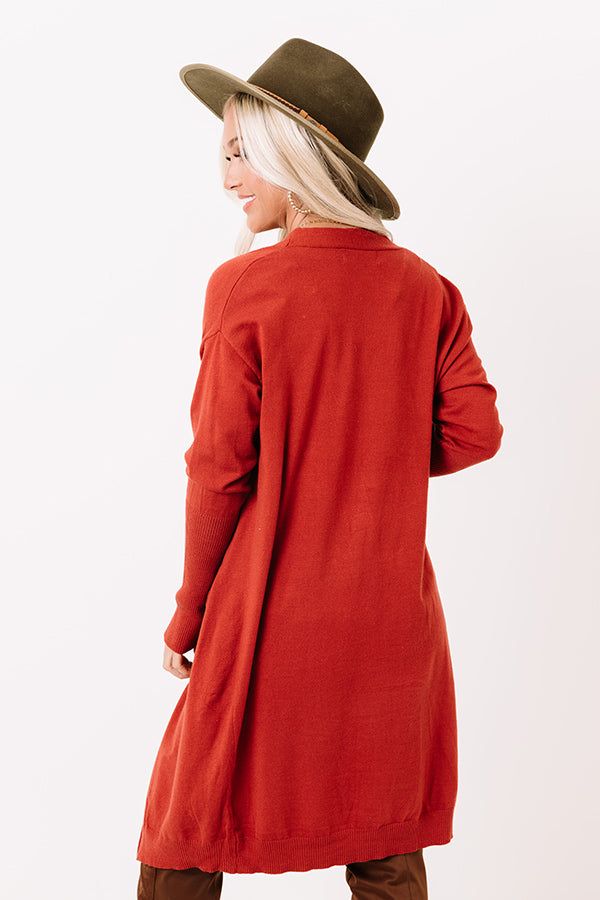 Airstream Dreams Cardigan In Dark Rust sold by Impressions product image thumbnail 4