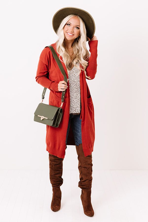 Airstream Dreams Cardigan In Dark Rust sold by Impressions product image thumbnail 2