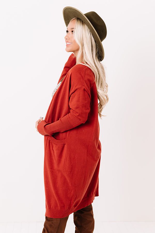 Airstream Dreams Cardigan In Dark Rust sold by Impressions product image thumbnail 3