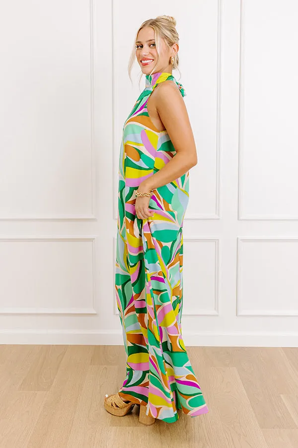 Feel The Groove Maxi Dress in Green sold by Impressions product image thumbnail 3