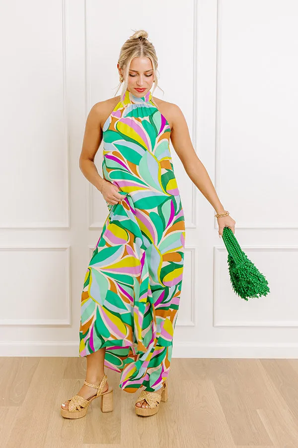 Feel The Groove Maxi Dress in Green sold by Impressions product image thumbnail 4