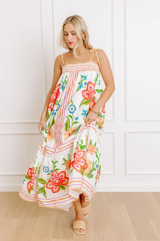 Trip To Cozumel Floral Maxi Dress sold by Impressions