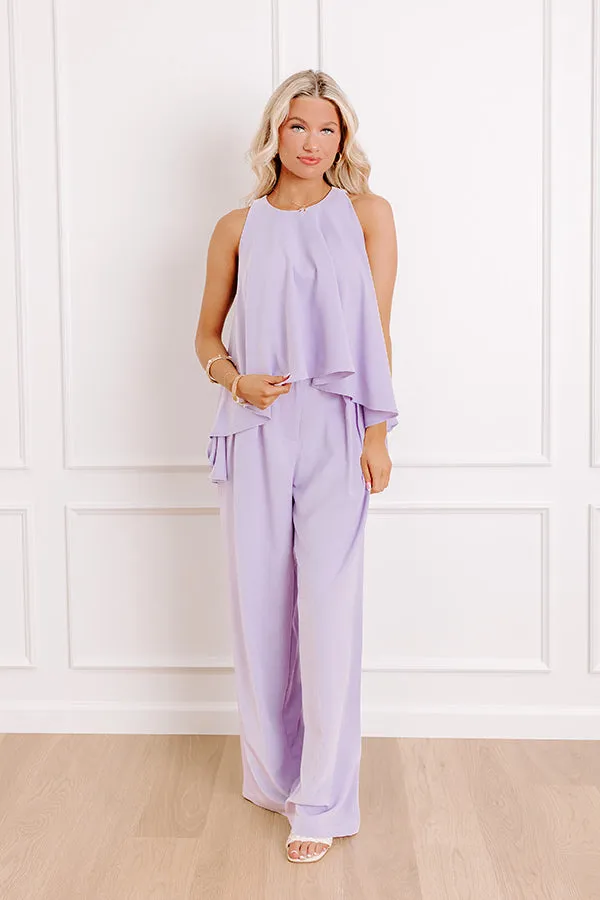 Courtyard Charm High-Low Top in Lavender sold by Impressions product image thumbnail 2