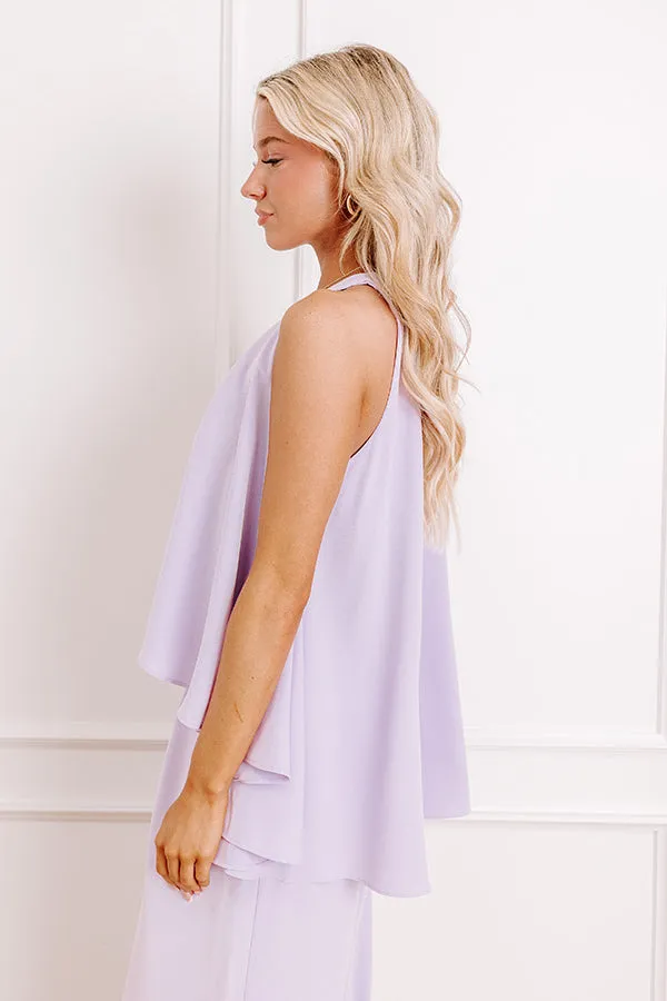 Courtyard Charm High-Low Top in Lavender sold by Impressions product image thumbnail 4