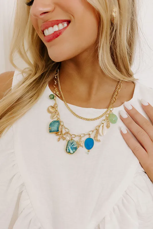 Coastal Views Semi Precious Charm Necklace sold by Impressions