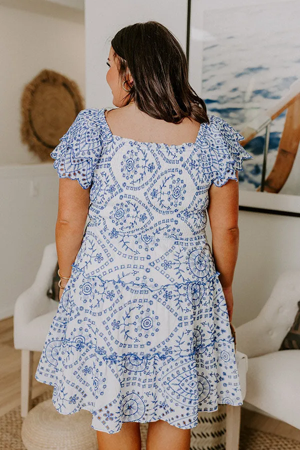 Petit Fours and Picnics Eyelet Embroidered Mini Dress Curves sold by Impressions product image thumbnail 5