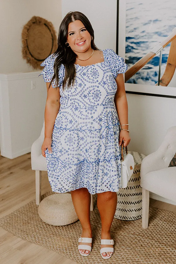 Petit Fours and Picnics Eyelet Embroidered Mini Dress Curves sold by Impressions product image thumbnail 2