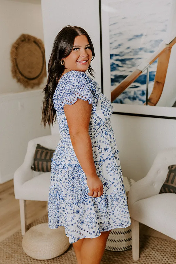 Petit Fours and Picnics Eyelet Embroidered Mini Dress Curves sold by Impressions product image thumbnail 4