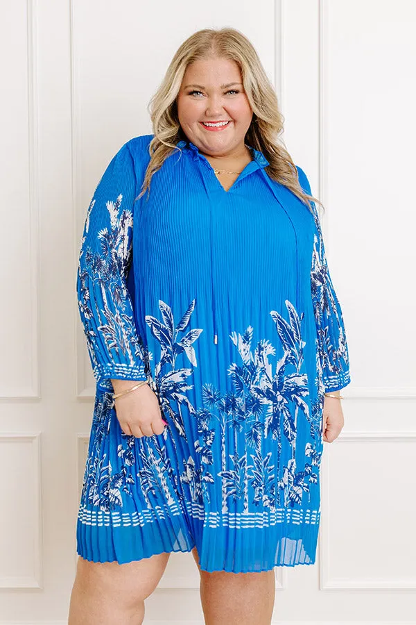 Skyline Views Pleated Mini Dress Curves sold by Impressions