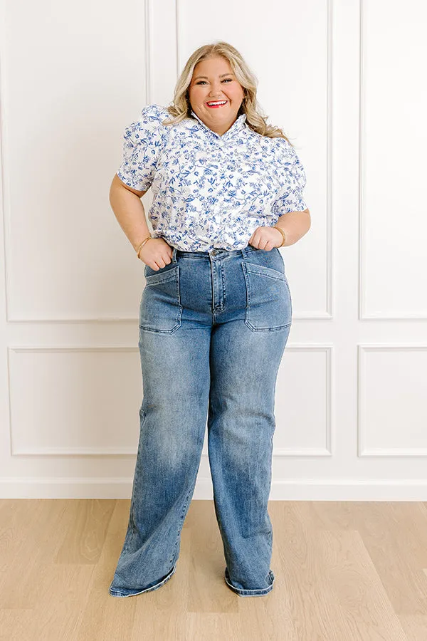 The Juniper Midrise Wide Leg Jean Curves sold by Impressions