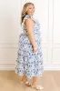 Garden Villa Floral Smocked Midi Dress Curves sold by Impressions